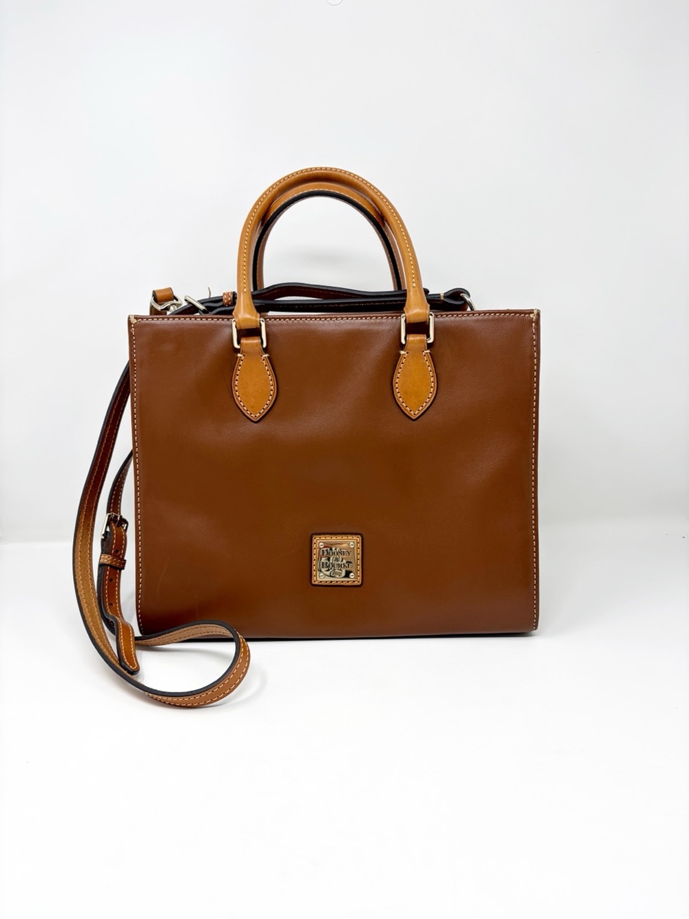 Dooney&Bourke Janine Smooth Leather Brown Top handle Satchel